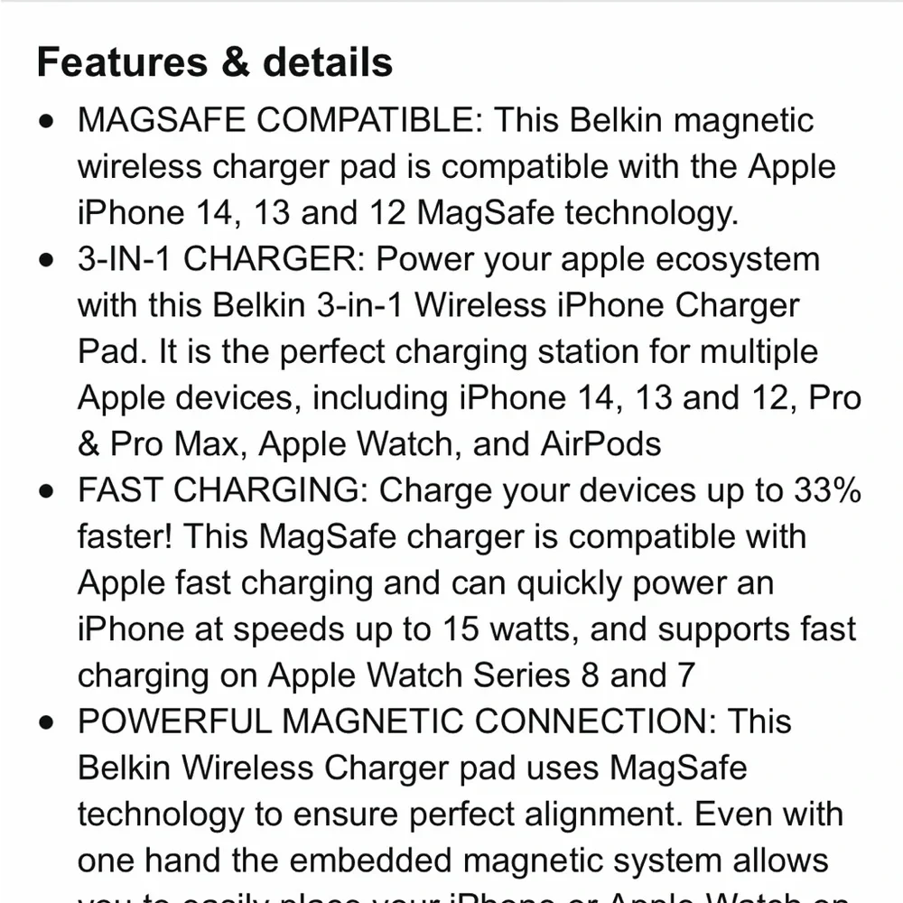 Bellini MagSafe 3in1 Wireless Charging Pad